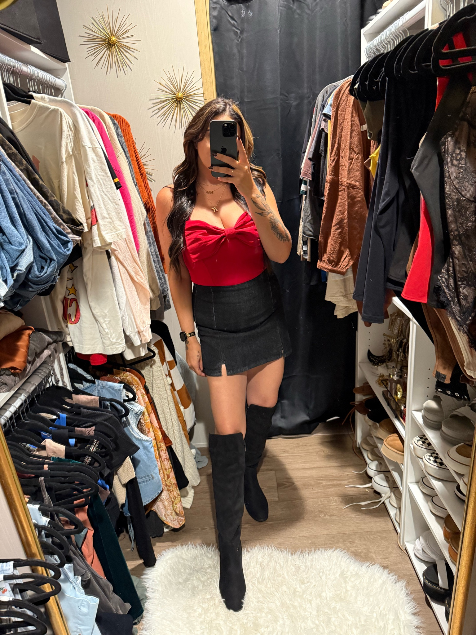 How adorable is this holiday outfit?!? It would be perfect for Christmas parties or a night out looking at lights downtown. The boots are also my absolute favorite and if you have wide calves, you need them. 

#LTKHoliday #LTKSeasonal #LTKMidsize