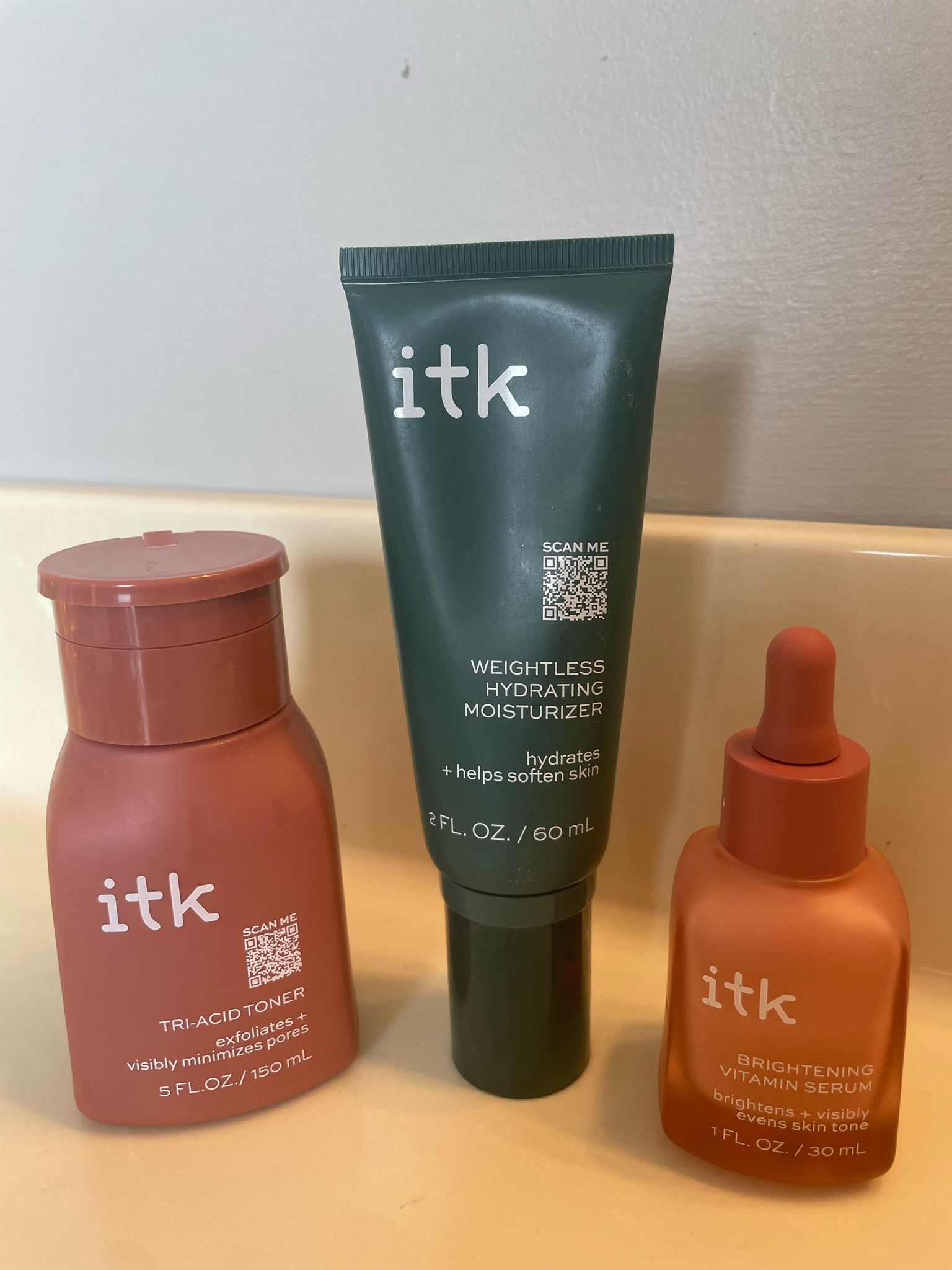 You know I love Tula but I’ve been trying out some ITK products and so far I really like all 3 of these! I use the toner at night, the brightening serum in the morning, and the lightweight moisturize morning and night. Super affordable and good ingredients! 

#LTKStyleTip #LTKGiftGuide #LTKBeauty