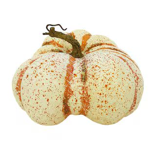 9" Cream & Orange Decorative Pumpkin by Ashland® | Michaels Stores