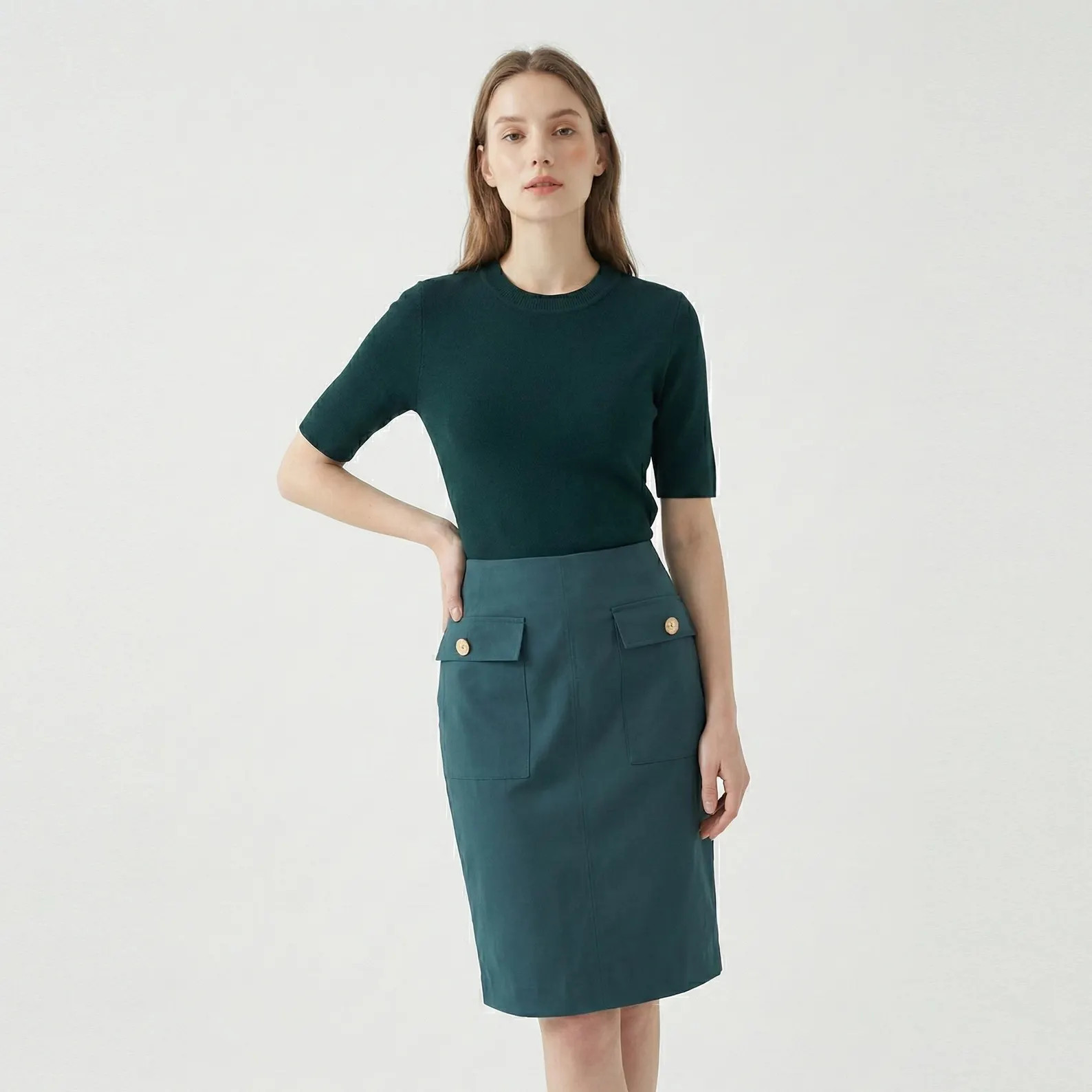 Meghan Markle Ireland Inspired Knit Dress Set: Emerald Green Two-Piece Knit and Skirt set, Royal ... | Etsy (US)