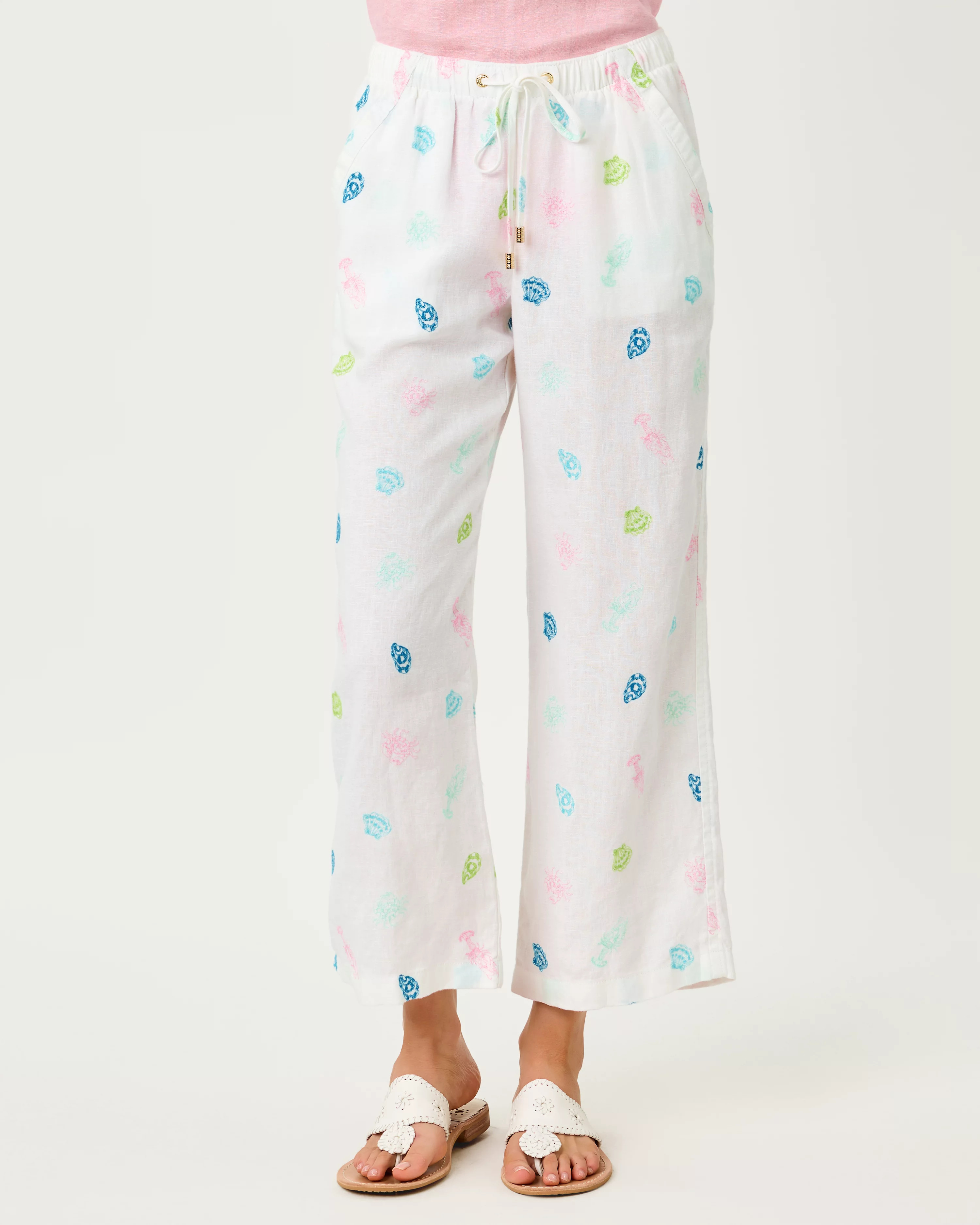 27" Brawley Linen Crop Pant | Lilly Pulitzer