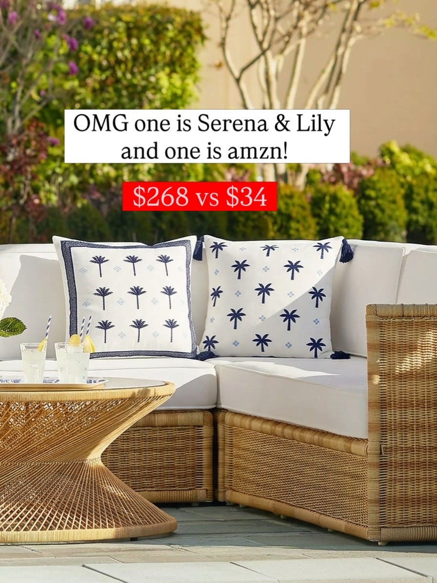 Serena and Lily pillow dupe 

#LTKHome #LTKU #LTKSaleAlert