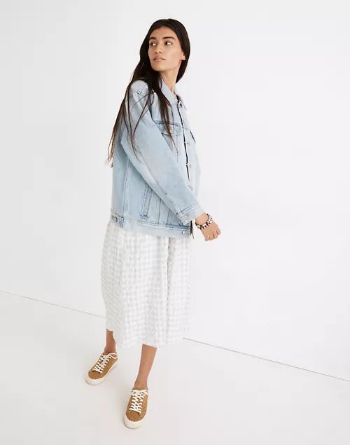 The Oversized Trucker Jean Jacket in Whitmore Wash | Madewell