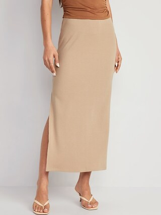 Pull-On Rib-Knit Maxi Skirt for Women | Old Navy (US)