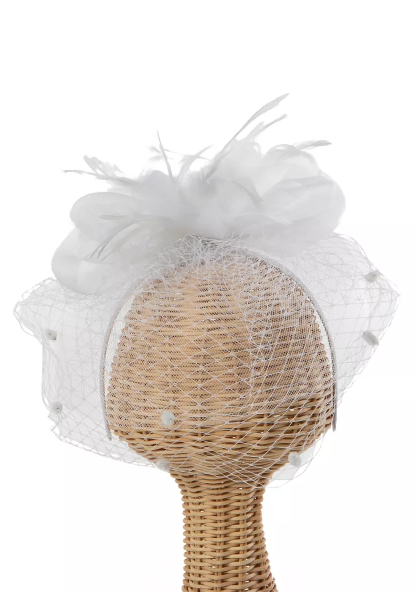 Organza Fascinator with Netted Veil | Belk