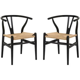 Poly and Bark Weave Chair (Set of 2) - White | Bed Bath & Beyond
