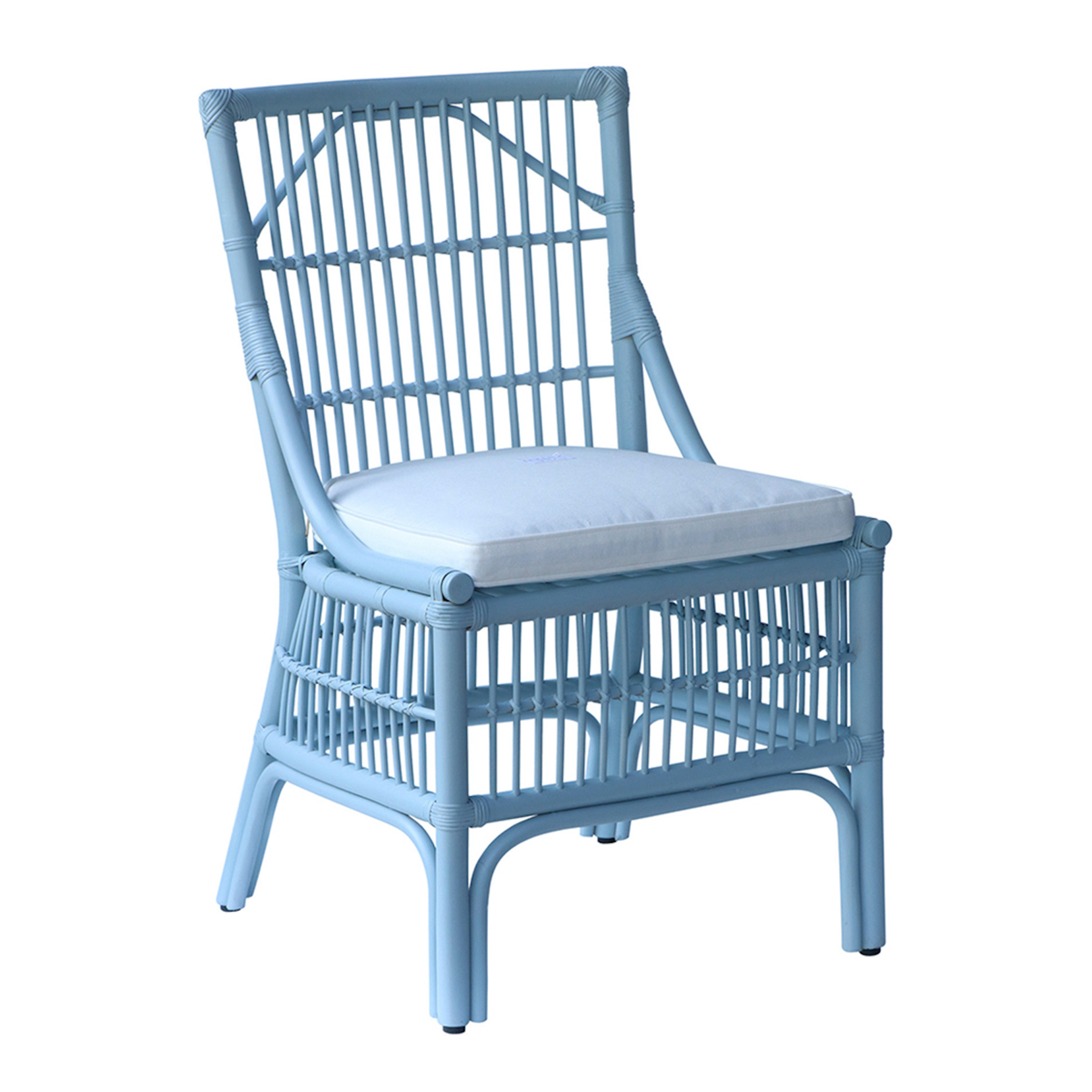 Cunard Rattan Slat Back Upholstered Dining Chair 2 Piece Set | World Market