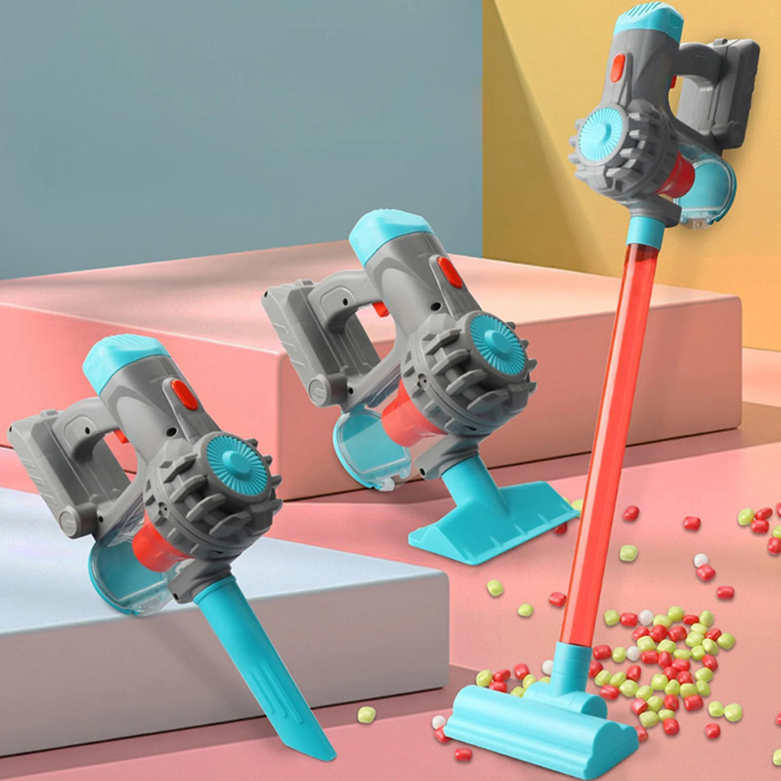 Taotanxi 3-in-1 Kids Vacuum That Really Works, Toddler Toy Vacuum Cleaning Set for Children Aged ... | Walmart (US)