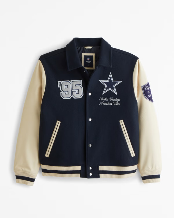Dallas Cowboys Varsity Bomber Jacket | Abercrombie & Fitch (US)