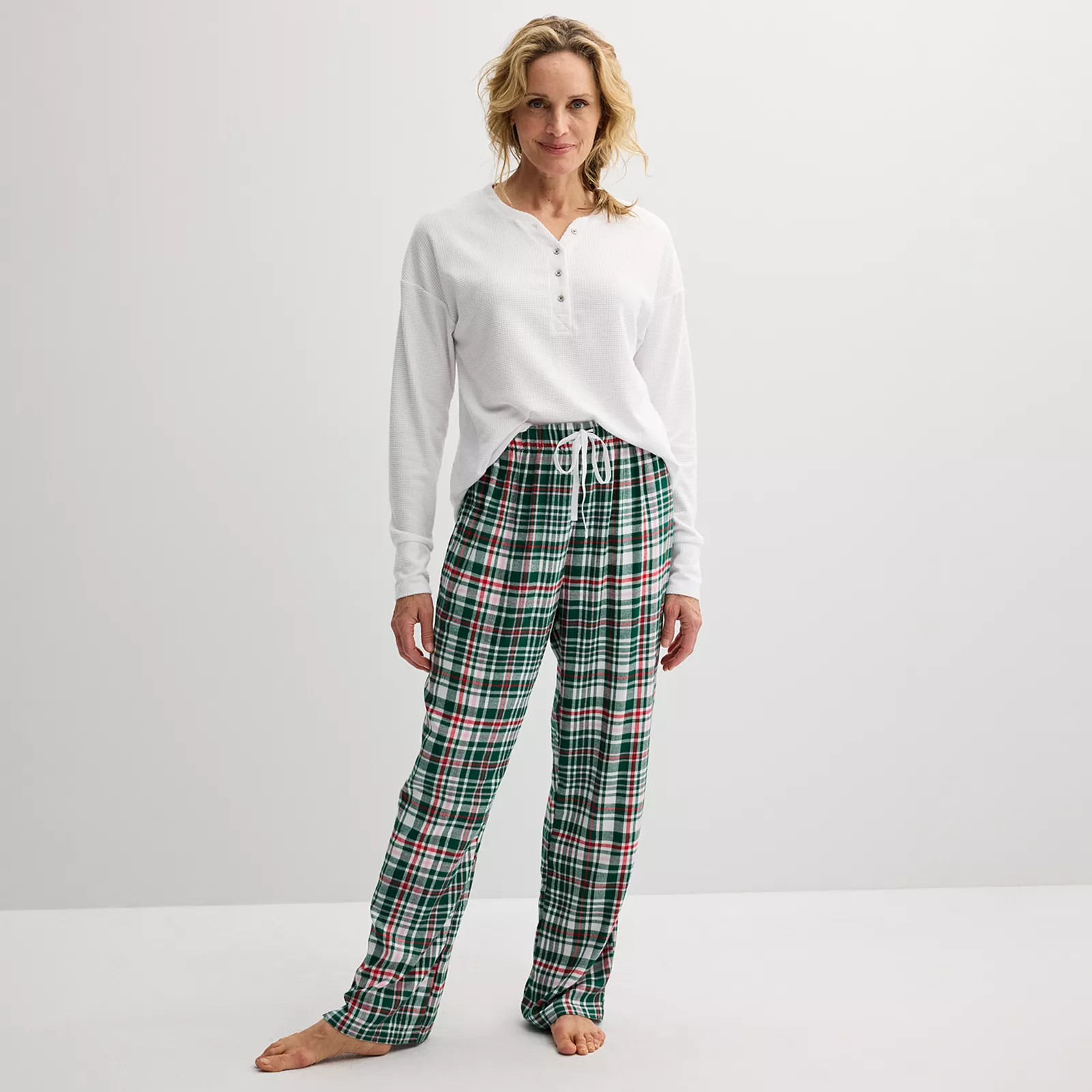 Women's Croft & Barrow® 2-pc. Pajama Top & Pajama Bottom Sleep Set | Kohl's