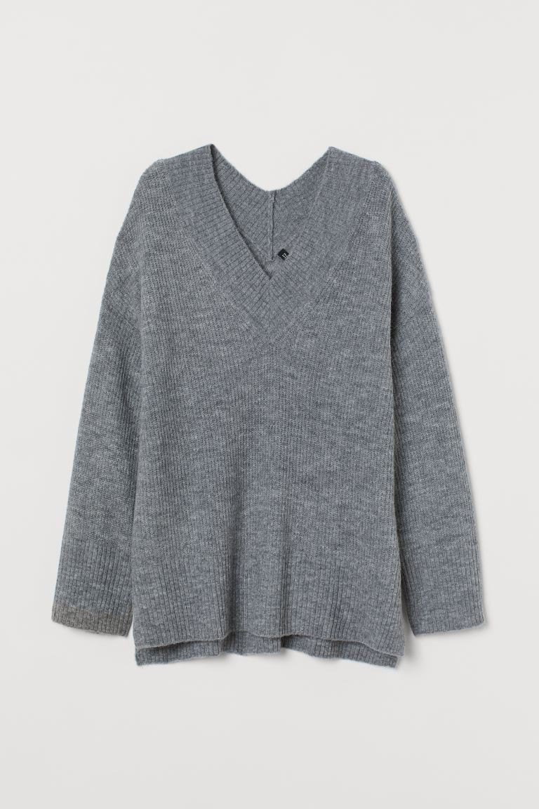 V-neck wool-blend jumper | H&M (UK, MY, IN, SG, PH, TW, HK)