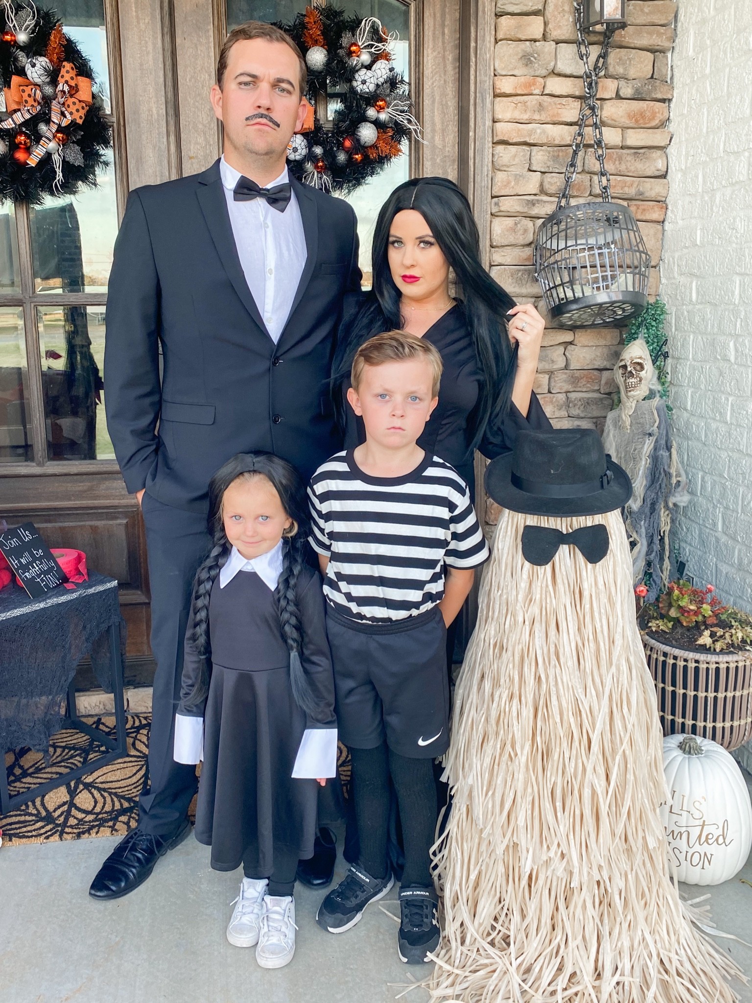 Family costume idea from Amazon. The Addams family! Everything is true to size. Annie is typically size 4-T and she is wearing 4-6! #amazoncostume #costumefinds #amazonfallfinds #familycostumeidea

#LTKSeasonal #LTKHalloween #LTKunder100