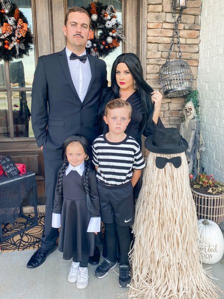 Family costume idea from Amazon. The Addams family! Everything is true to size. Annie is typically size 4-T and she is wearing 4-6! #amazoncostume #costumefinds #amazonfallfinds #familycostumeidea

#LTKSeasonal #LTKHalloween #LTKunder100