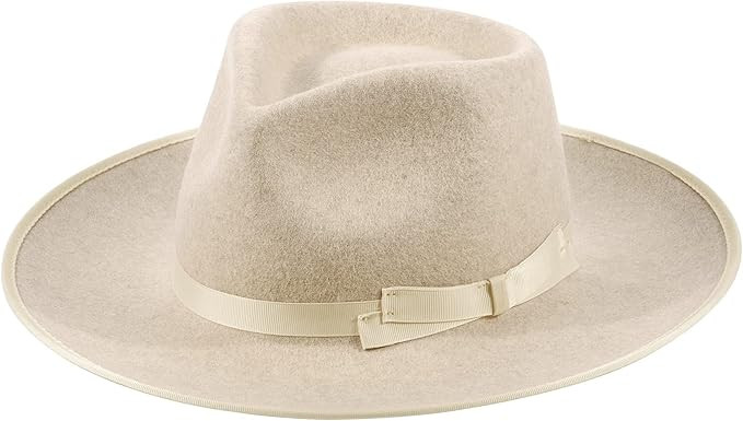 Classic Fedora Hat 100% Wool Felt Hat Retro Wide Brim Panama Hat with Adjustable Washed Cotton Sw... | Amazon (US)