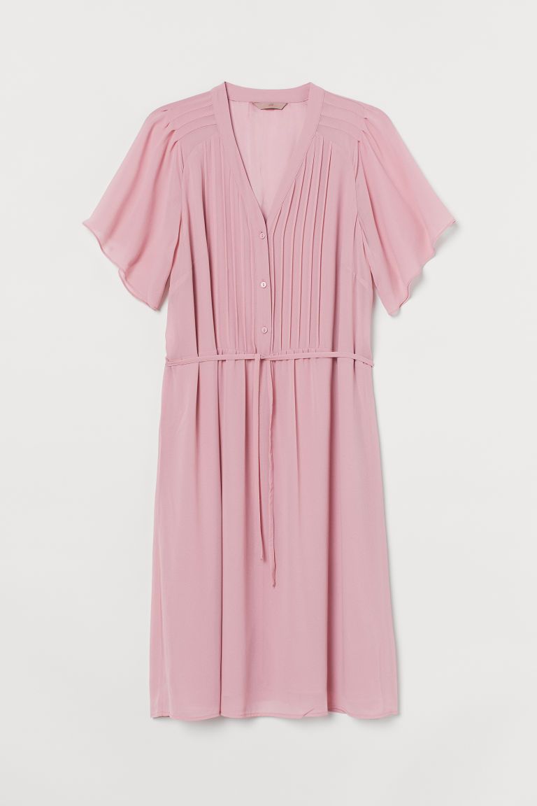 H & M - H & M+ Pin-tuck Dress - Pink | H&M (US + CA)