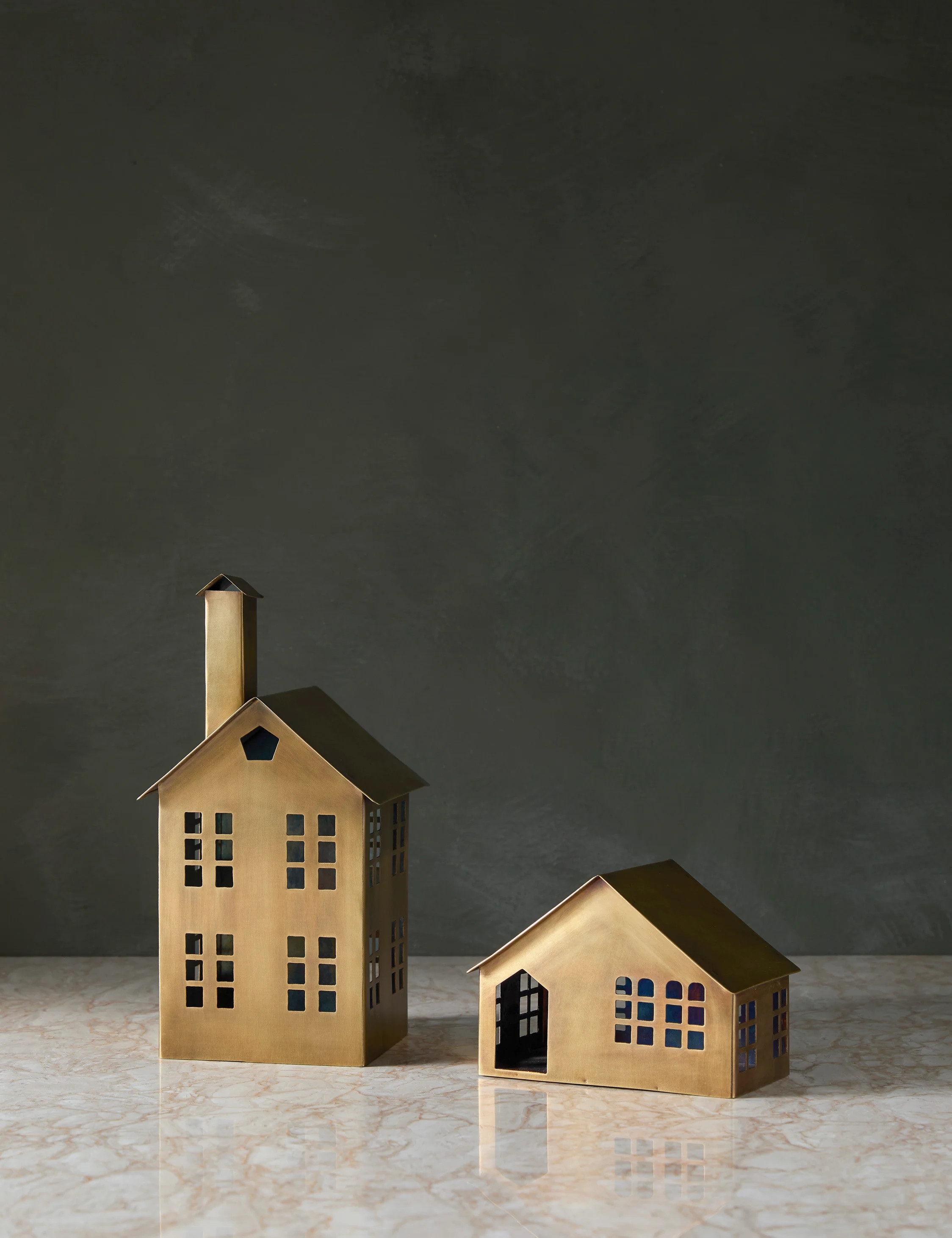 Elodie Mantel Houses (Set of 2) | Lulu and Georgia 