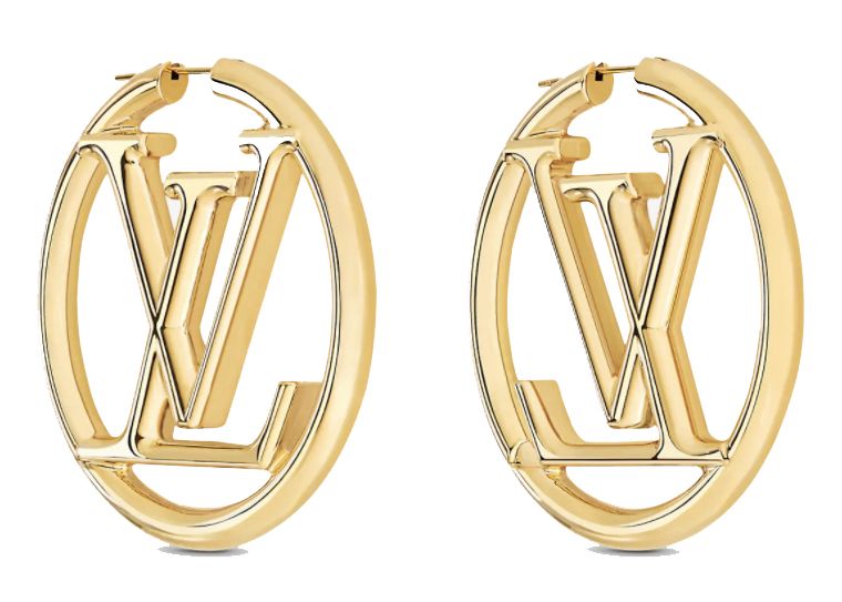 Louis Vuitton Louise Hoop Earrings Gold | StockX