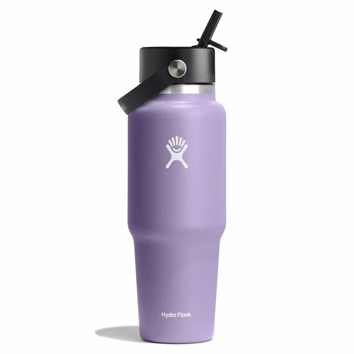 32 oz Wide Mouth Travel Bottle with Flex Straw Cap - Moonshadow | Hydro Flask