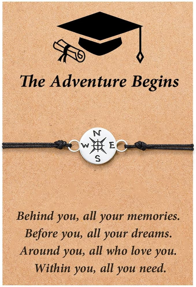 Tarsus Graduation Gifts 2023 Compass Bracelets for Women Men Her Him 1/3/5 pcs | Amazon (US)