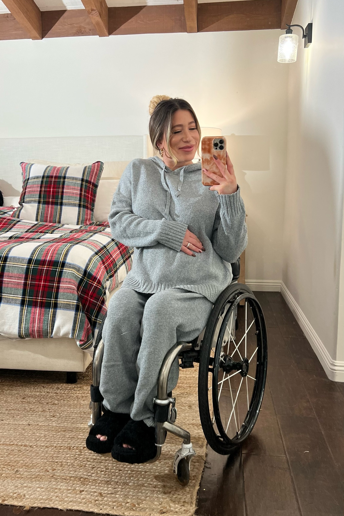 Two piece outfit is great for lounging around the house or running errands! I’m wearing a size large to fit the baby bump! 

#LTKfamily #LTKunder50 #LTKstyletip