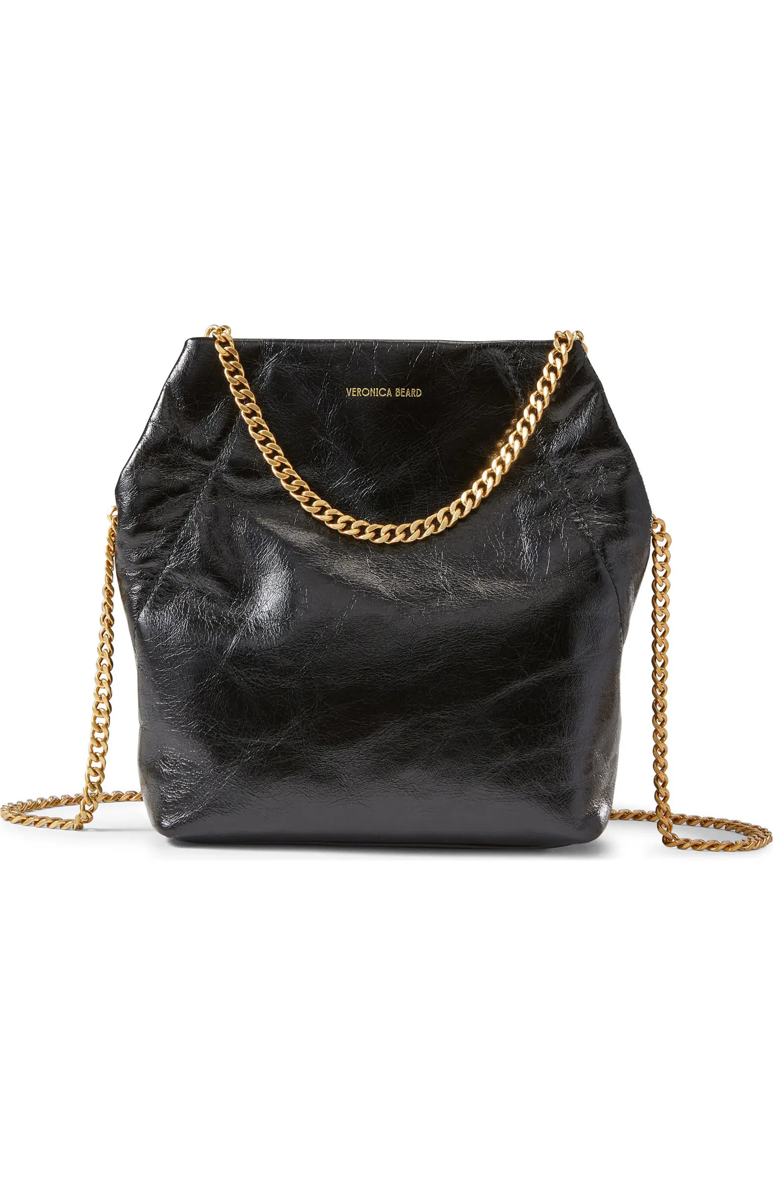 Small Slouch Metallic Convertible Leather Shoulder Bag | Nordstrom