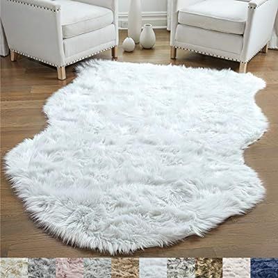 Gorilla Grip Original Premium Faux Sheepskin Fur Area Rug, 4x6, Softest, Luxurious Shag Carpet Ru... | Amazon (US)