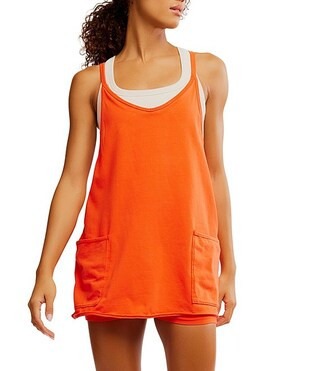 FP Movement Hot Shot V-Neck Sleeveless Patch Pocket Mini Dress | Dillard's