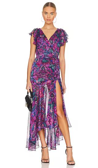 Colette Midi Dress in Flora Electric | Revolve Clothing (Global)
