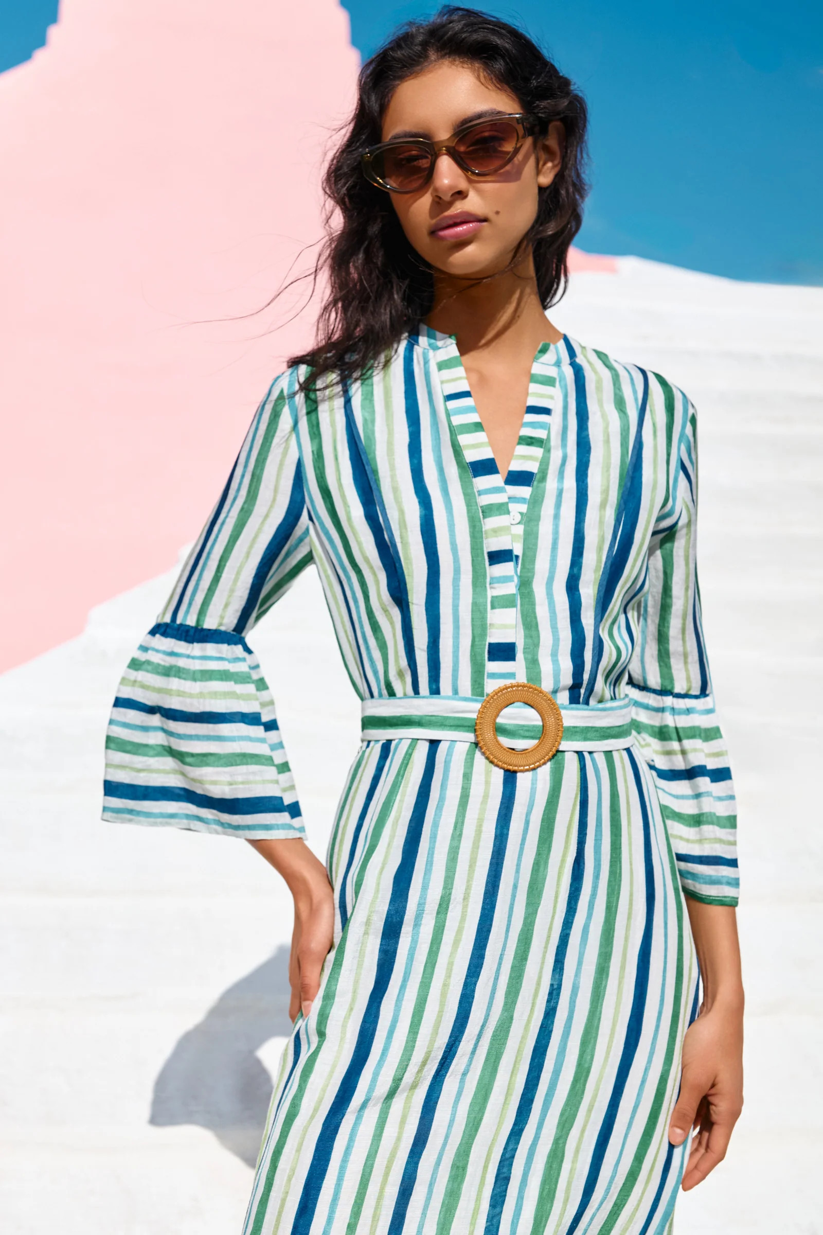 FRANCIE BELL SLEEVE SHEATH DRESS | COUPER