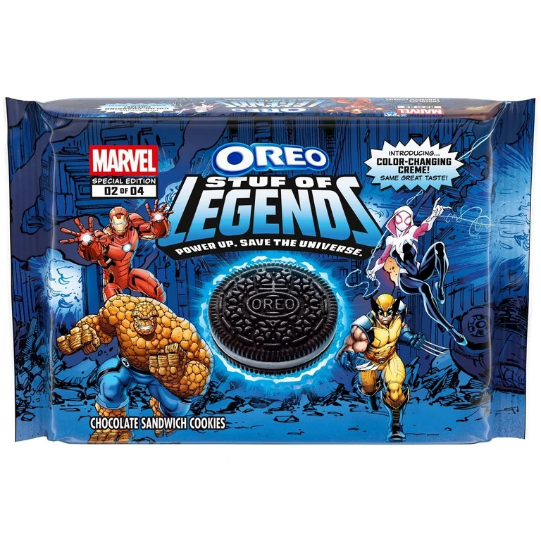 MARVEL OREO Stuf of Legends Chocolate Sandwich Cookies, Special Edition, 10.68 oz | Walmart (US)
