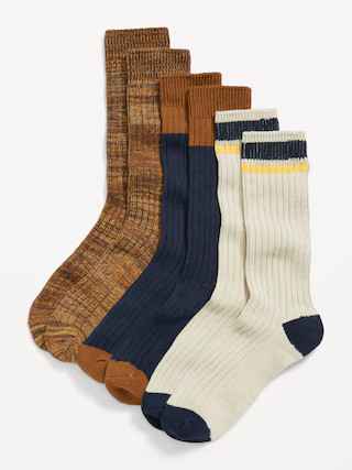 3-Pack Marled Boot Socks for Men | Old Navy (US)