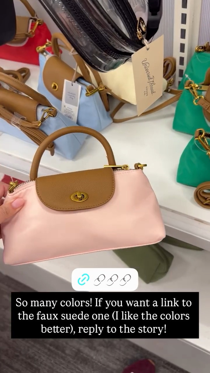 This cross-body purse is so cute, only $20, and comes in so many different colors! Jade green, the soft pink shown here, baby blue, butter yellow, cream, bright red, and black.

#LTKWorkwear #LTKootd