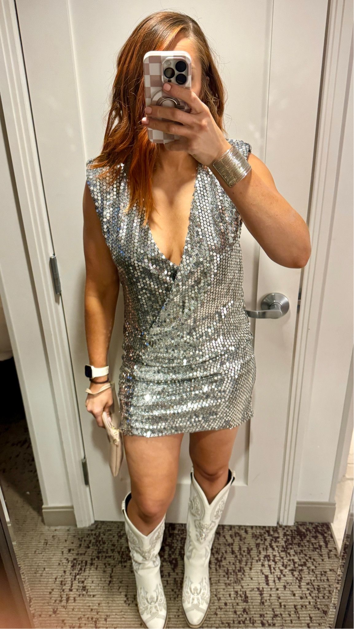 Disco Themed Dance Party to end the Haven Conference! Fit check! White Knee High Cowboy Boots are from Amazon (I received SOOOO many compliments on them over the weekend) and they are super comfy! The sequin dress is originally from Zara! I found it on Poshmark and I’m going to link to some similar finds. 

Amazon fashion | tall girl fashion | size 6 fashion | size 6 | size 8 fashion | size 8 | Tall girl outfit | tall girl fashion | midsize fashion size 8 | midsize | tall fashion | tall women | winter outfit ideas | casual cute outfits | fashion over 35

#tallwomenfashion #tallgirlfashion #tallfashion

#LTKShoeCrush #LTKMidsize #LTKStyleTip