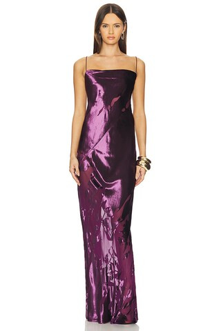 The Sei Cowl Bias Gown in Merlot from Revolve.com | Revolve Clothing (Global)
