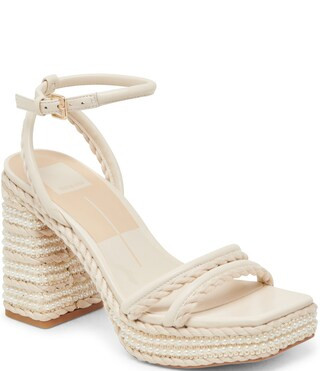 Dolce Vita Agnes Pearl Leather Ankle Strap Sandals | Dillard's | Dillard's