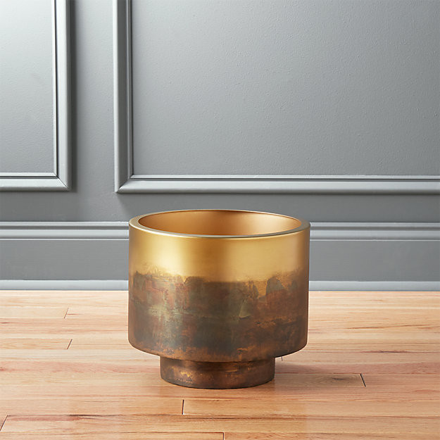 sahara brass planter | CB2