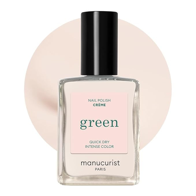 Manucurist Green Quick Dry Nail Polish Crème (Off-White) - 9-Free, Plant-Based and Vegan - Non T... | Amazon (US)