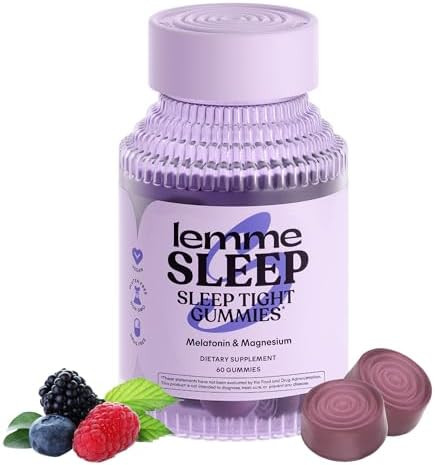 Lemme Sleep Gummies with 5mg Melatonin, Elderberry, Magnesium, L-Theanine, Chamomile and Lavender... | Amazon (US)