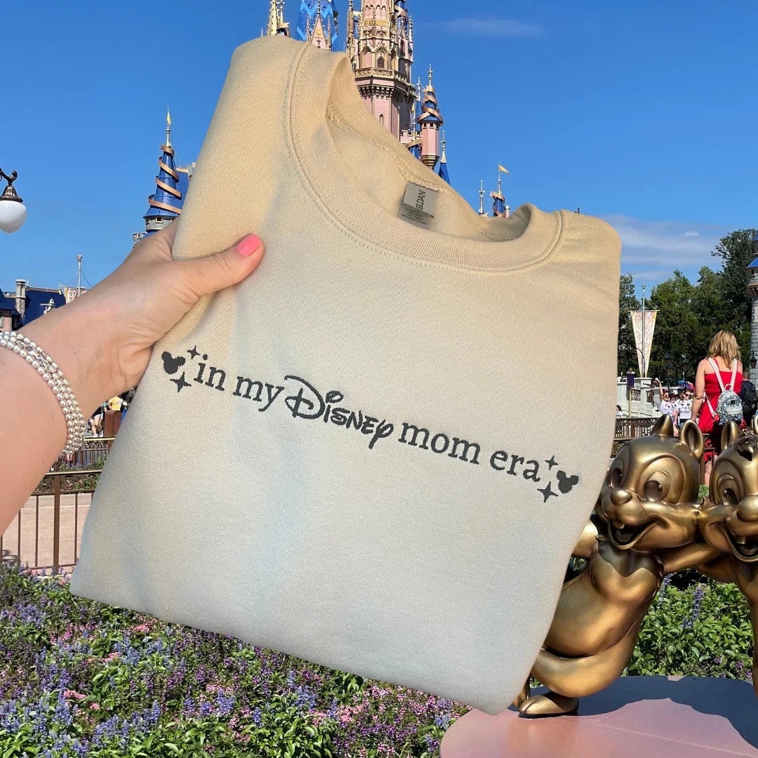 In My Disneymom Era, Disneyworld Embroidered Sweatshirt, Disneyland Mom Shirt, Disneyland Mom Era... | Etsy (US)