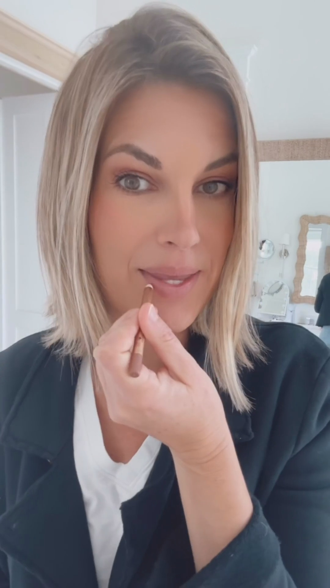 @nordstrombeauty is still having some cyber Monday sales. I LOVE the “pillow talk” shade. It’s been called the most universally flattering shade on all skin types. Overline the inner 2/3 of the lips and add lipstick or just gloss - depending on your preference.  The CT setting spray is also worth grabbing.  #nordstrompartner 

#LTKBeauty #LTKGiftGuide #LTKOver40