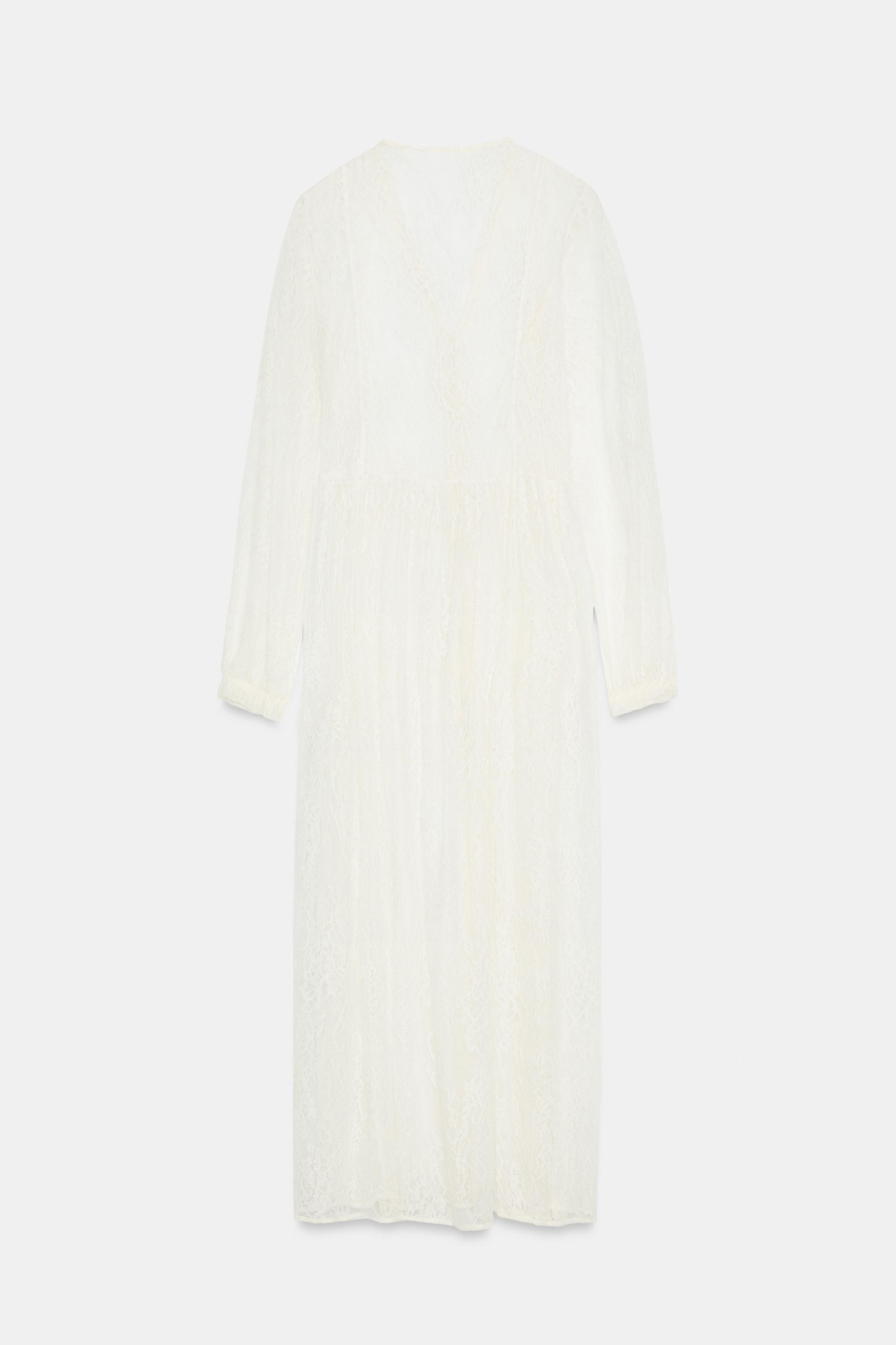 ZW COLLECTION LONG LACE DRESS | Zara UK