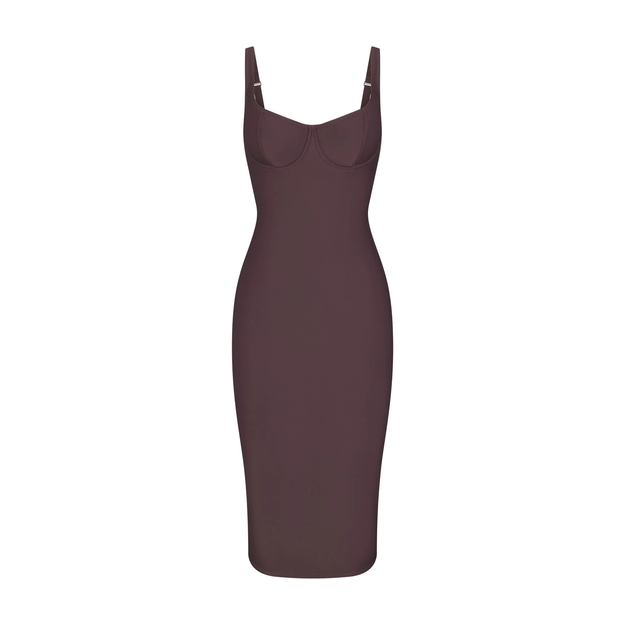 SKIMS BODY MIDI DRESS | RAISIN | SKIMS | SKIMS (US)
