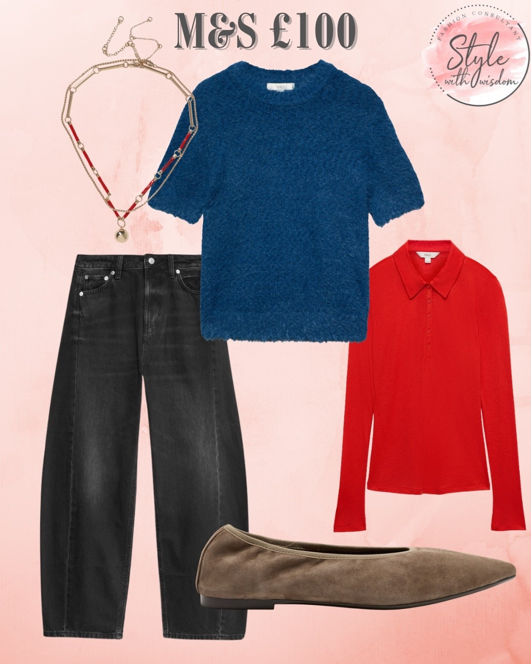 I was kindly gifted £100 from M&S to spend online and this is what I added to my basket! I had to decide between the necklace and red top and decided on the red top as it meant I only went £8 over budget! 

Marks and Spencer’s 
Gift
Everyday outfit 
Everyday style 
Jeans

#LTKautumn #LTKstyletip #LTKjeans