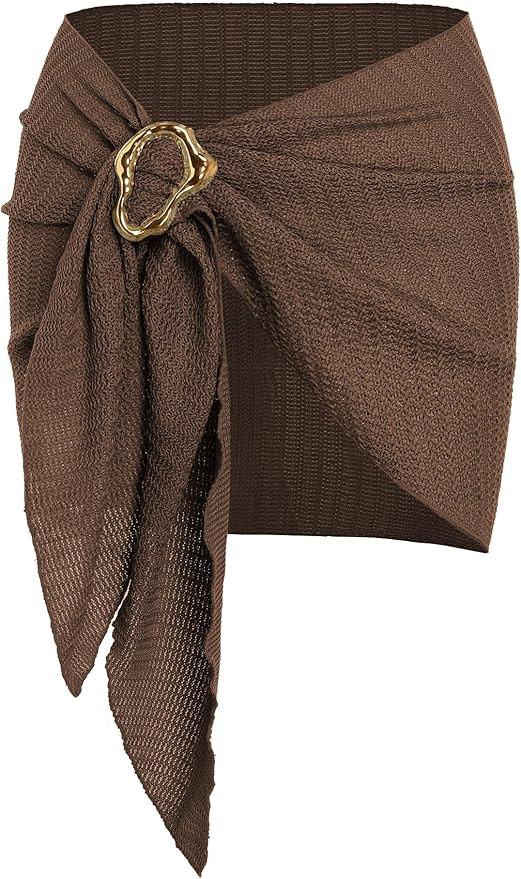 ZAFUL Boho Beach Cover Ups for Women Sarong Coverups Sheer Bikini Chiffon Wraps Skirts for Swimwe... | Amazon (US)