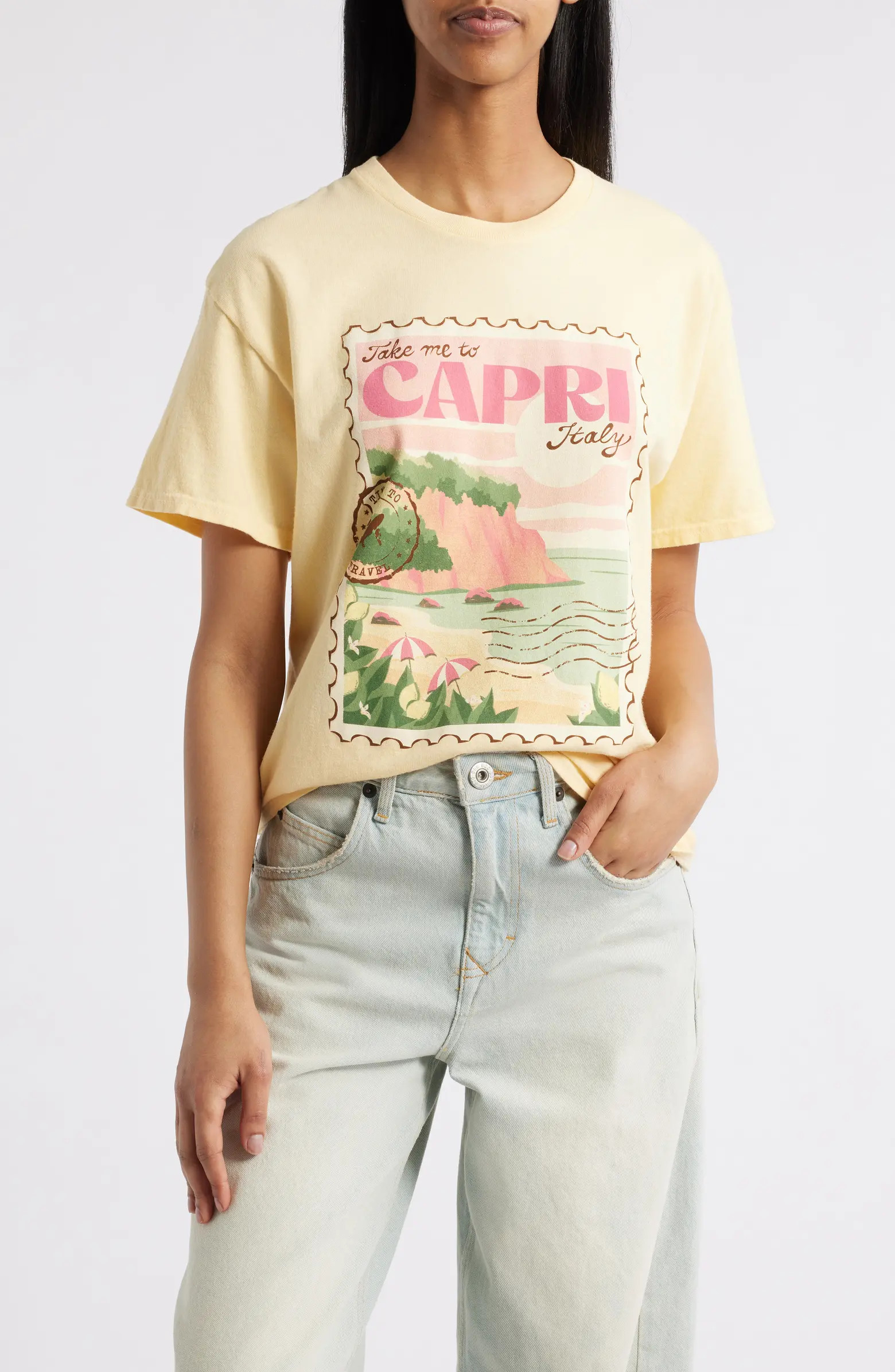 Vinyl Icons Capri Italy Graphic T-Shirt | Nordstrom | Nordstrom