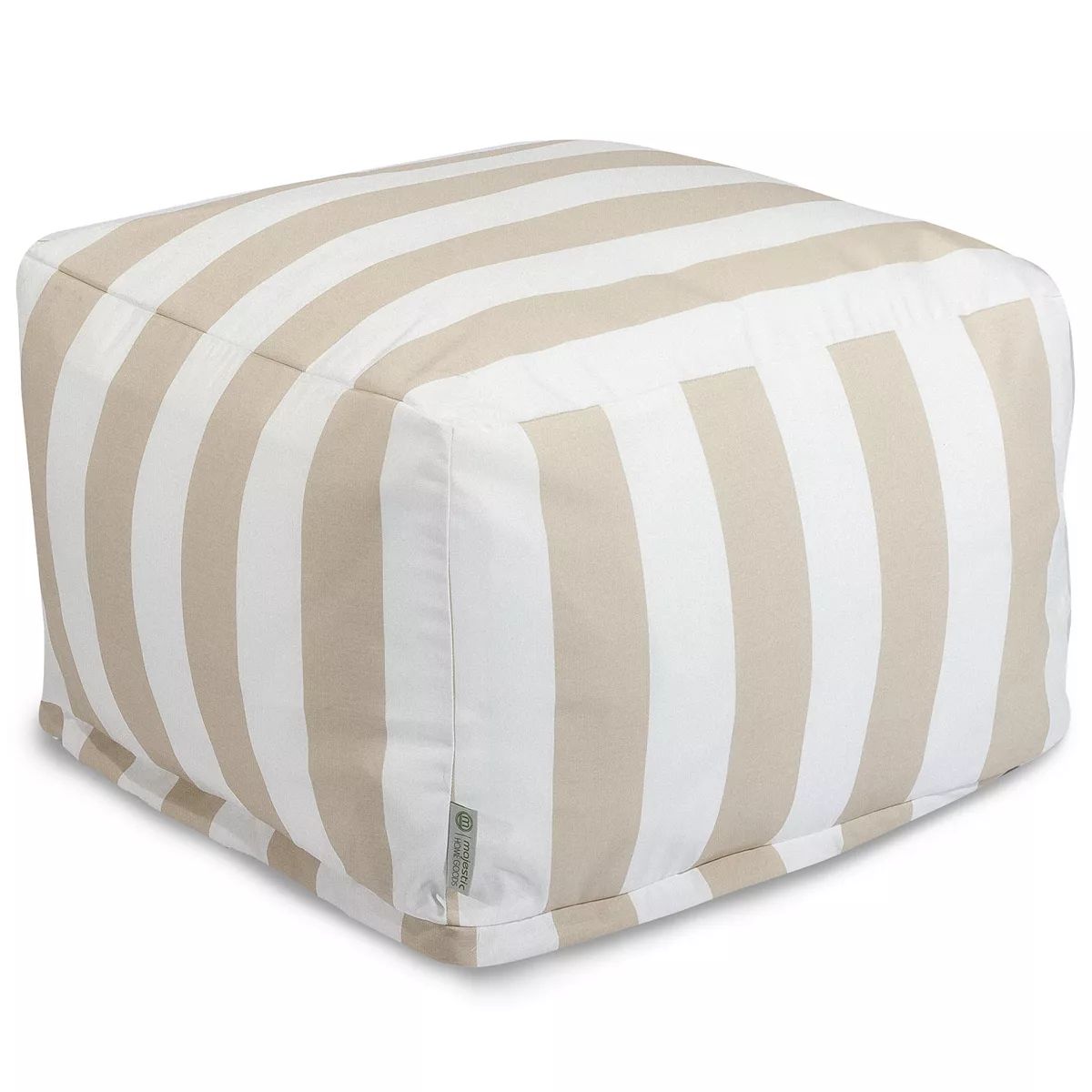Majestic Home Goods Vertical Stripe Indoor / Outdoor Pouf Ottoman | Kohl's