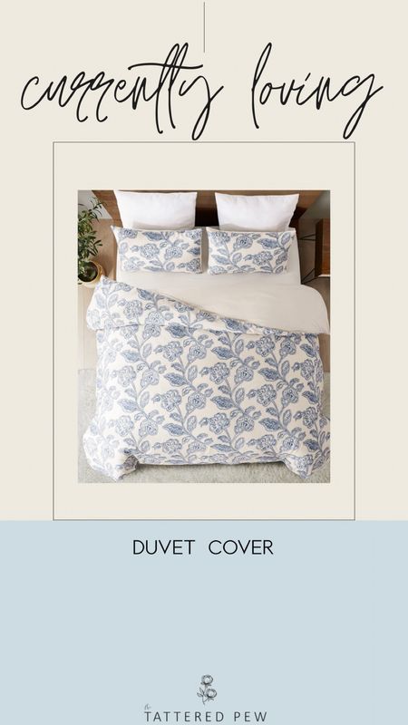 Are you looking for a new duvet cover? I'm loving this beautiful white and blue floral pattern! Check it out!

#LTKunder100 #LTKhome #LTKFind