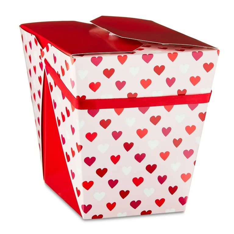 Valentine's Day Red and White Heart Take-Out Box, by Way To Celebrate | Walmart (US)