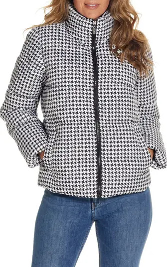 Houndstooth Puffer Jacket | Nordstrom