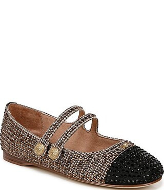 Circus NY by Sam Edelman Zoey Rhinestone Houndstooth Mary Jane Cap Toe Ballerina Flats | Dillard'... | Dillard's